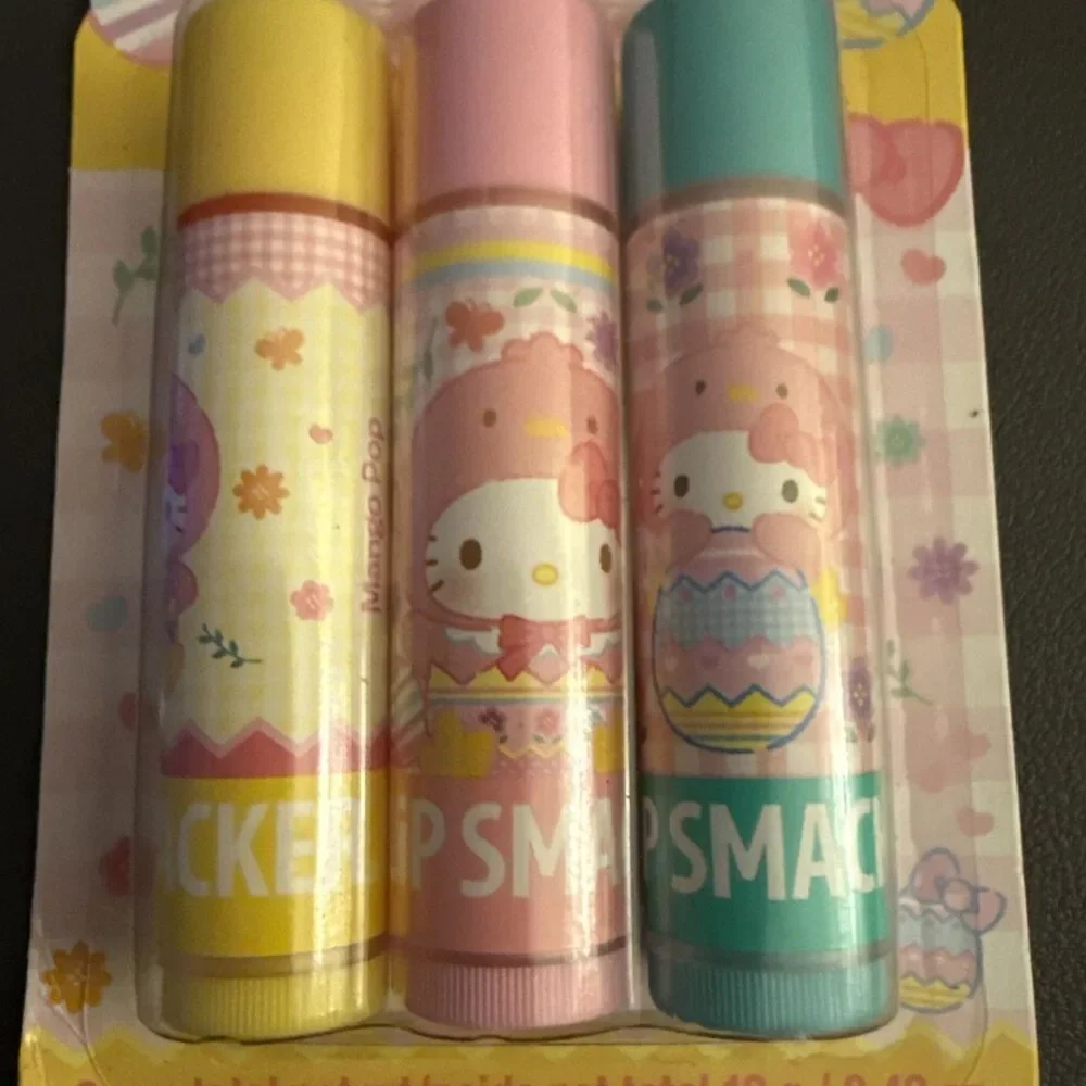 Lip Smacker Hello Kitty Lip Balm Trio Sanrio Collectible - NEW